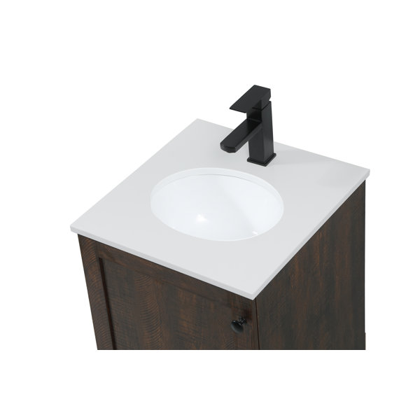 Sand & Stable Ahmed 19'' Single Bathroom Vanity with Engineered Marble